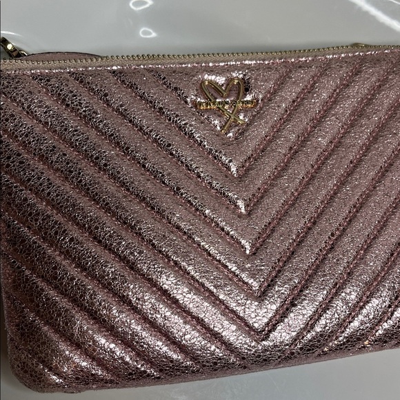 Victoria's Secret Metallic Pink Crossbody Bag - Picture 2 of 10